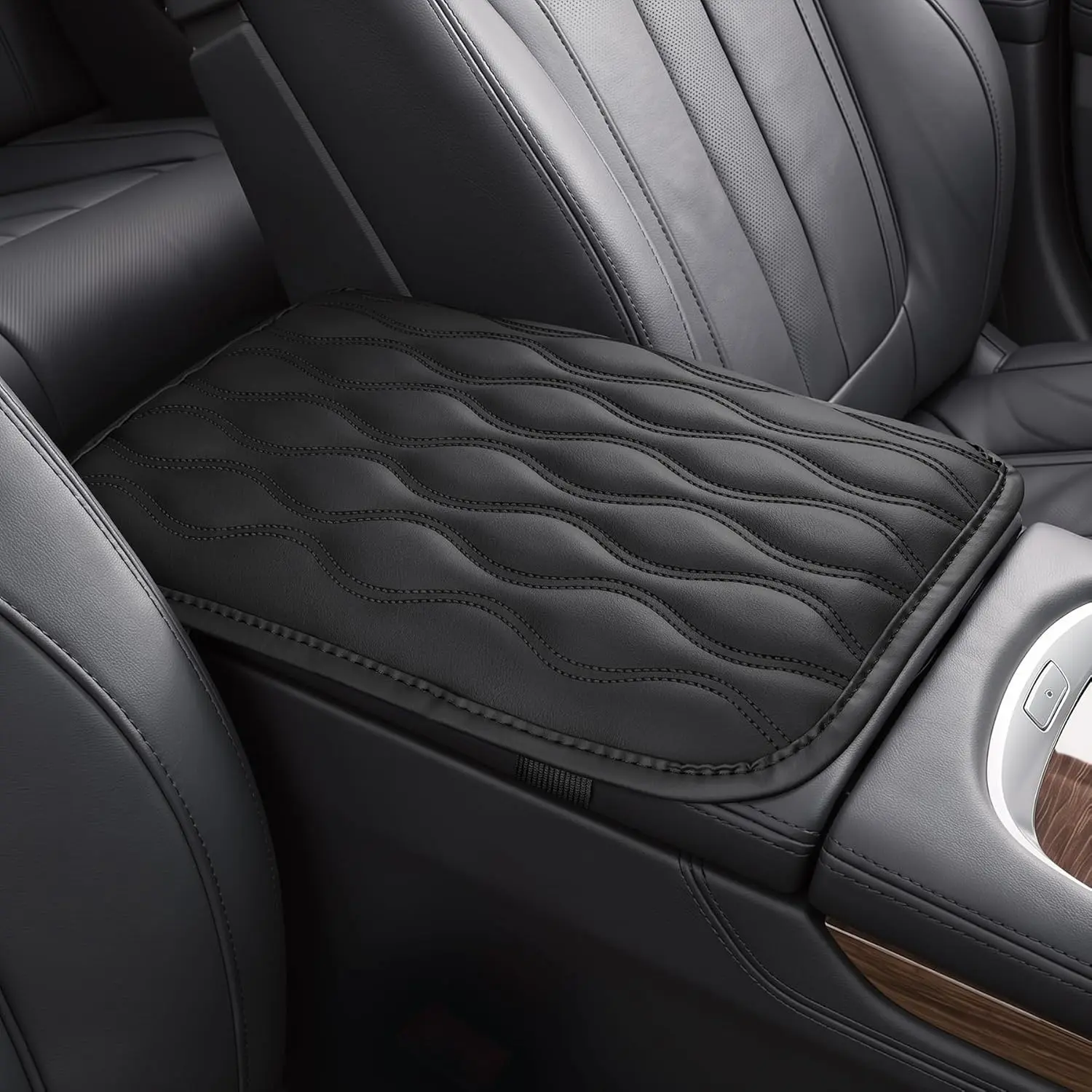 Car Center Console Pad, Comfortable PU Leather Armrest Box Mat, Interior Car Accessories, Durable and Stylish Dashboard Cover