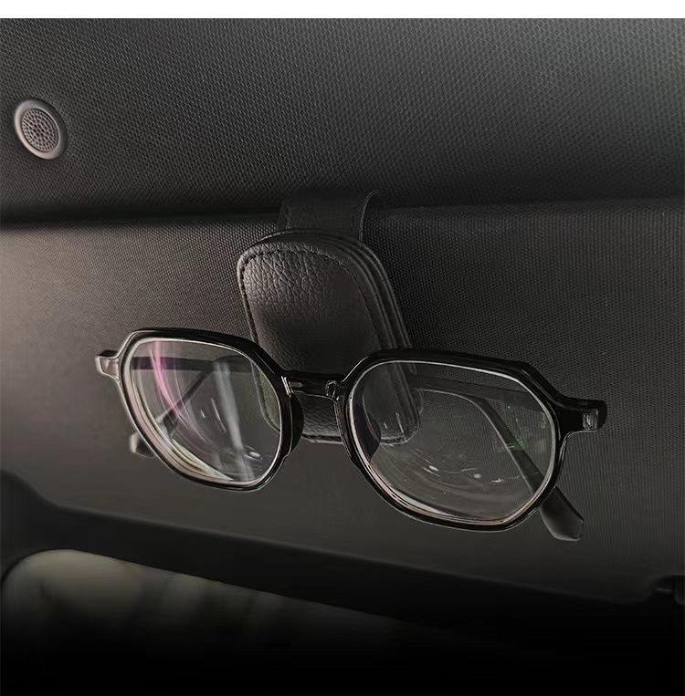 Universal Car Sun Visor Glasses Holder, Automatic Eyewear Stand, Vehicle Interior Accessory, Glasses Storage Rack, Car Organization Tool