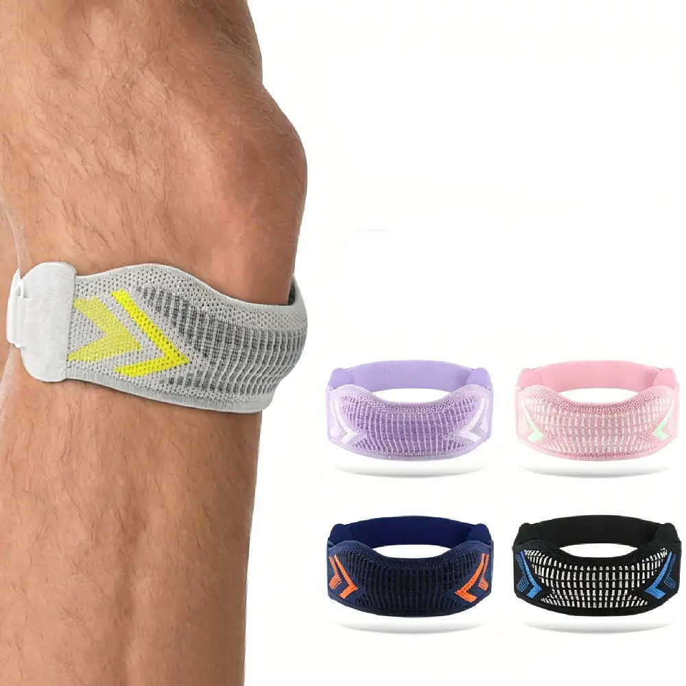 1Pcs Knee Brace for Knee Pain, Adjustable Patellar Tendon Stabilizer Band, Patella Support Strap for Basketball