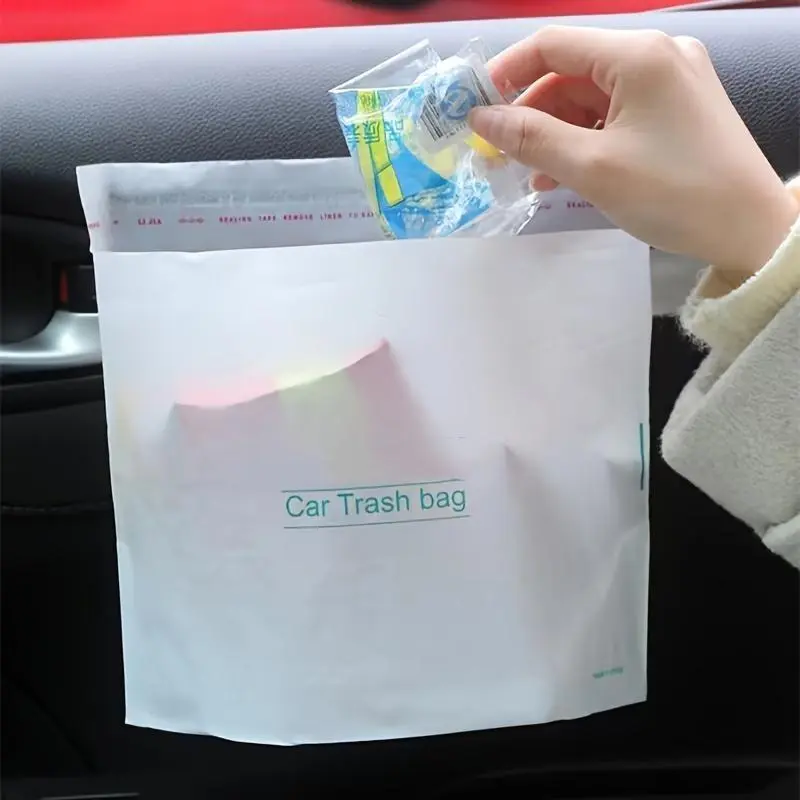 One-time use car garbage bags - Multi-functional garbage bags suitable for vehicles, can be used in the kitchen and at home, convenient cleaning supplies