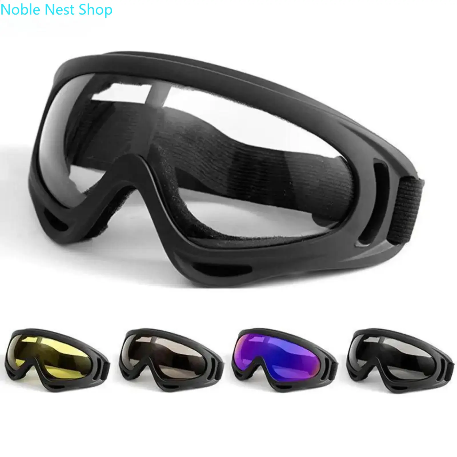 Unisex Tactical Protective Safety Goggles, Impact Wind Dust Splash Resistant Eyewear, Multi-Use Gear for Motorcycle Ski Military & Daily Outdoor Wear