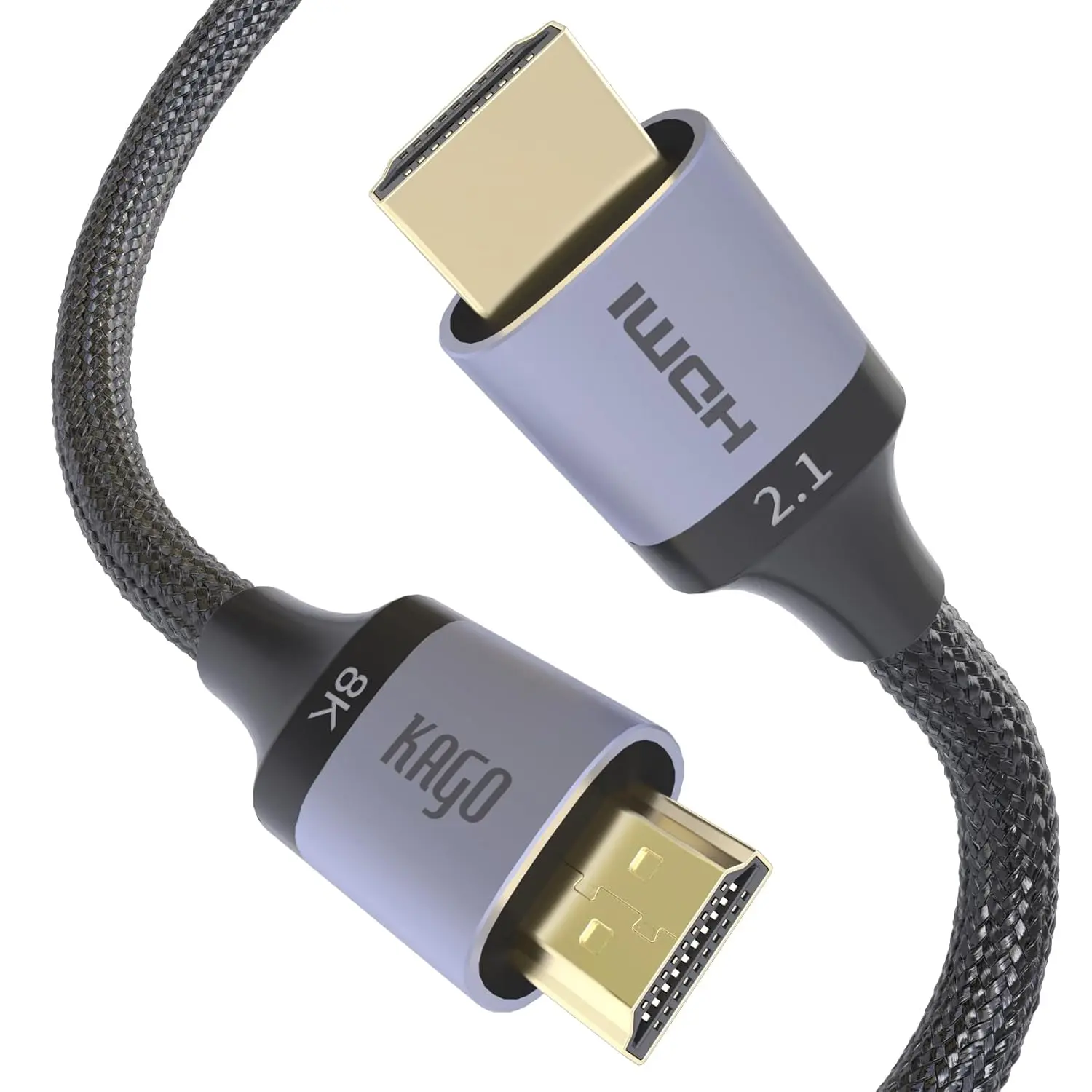 8K HDMI 2.1 Cable - Ultra High Speed 8K@60Hz,4K@120Hz 144Hz 48Gbps,10Ft HDMI Cord with Nylon Braided, Support HDCP HDR eARC Dolby, Compatible with PS5 Xbox Series X Nintendo Switch TV(3Ft),Protective,Case,Splitter,for D,AirPods,Multi-Function Cleaning Kit