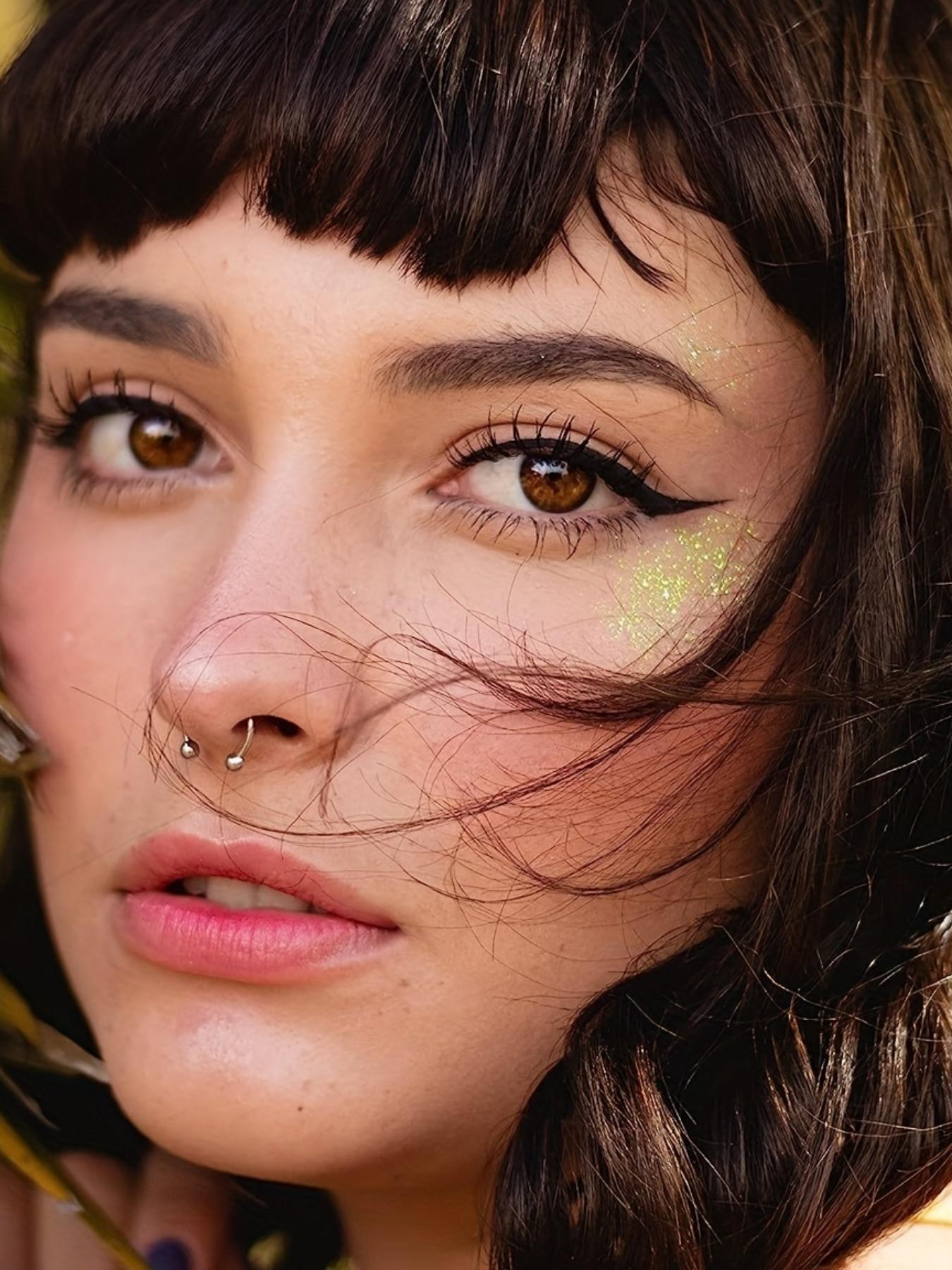 2024 Summer Unisex Punk Style U-shape Nose Rings Without Piercing, Simple Plain Stainless Steel Magnetic Nose Ring, Fashionable Versatile Body Jewelry Non Piercing Jewelry for Men & Women