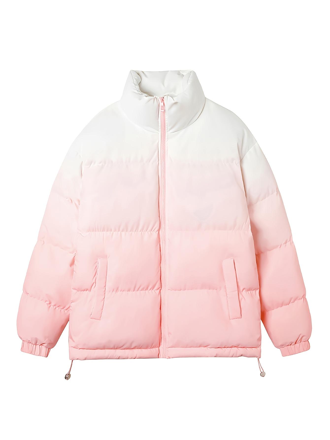 Men'S Gradient Hooded Jacket, Loose Warm Trend Long-Sleeved Collar Jacket, Winter Gifts