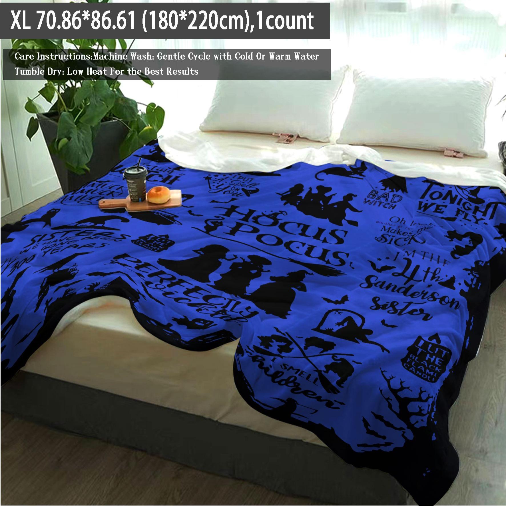 Warm Nap Blanket, 1 Count Soft Throw Blanket, Air-conditioned Room Blanket, Blanket for Home Office Travel Camping, Christmas Gifts, Christmas Decorations, Halloween