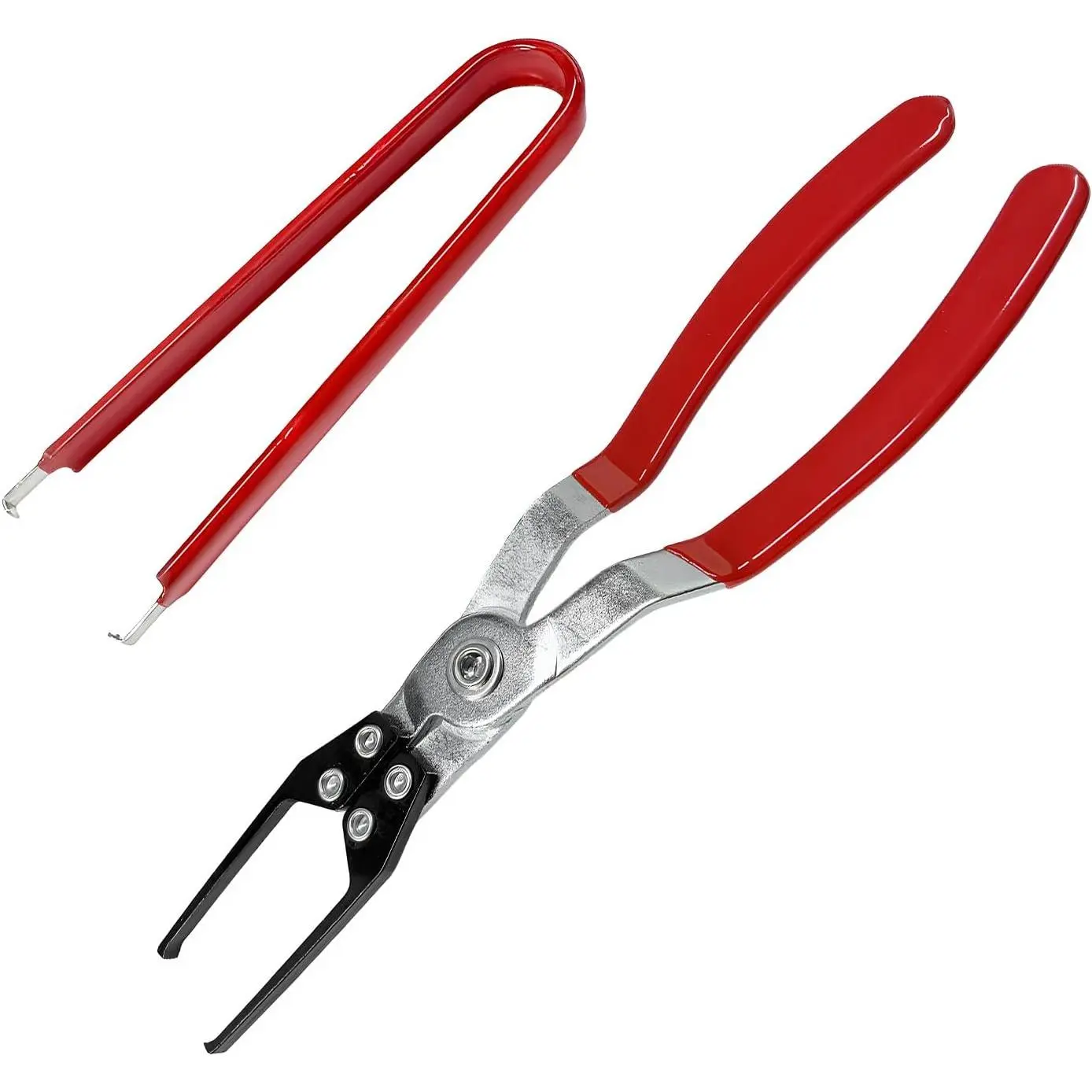 2 count Relay and Fuse , Relay Puller Pliers Fuse Puller Tool  Electrical Disconnect Pliers,   Terminal Wiper Pliers for Removing Relays Fuse (Red)