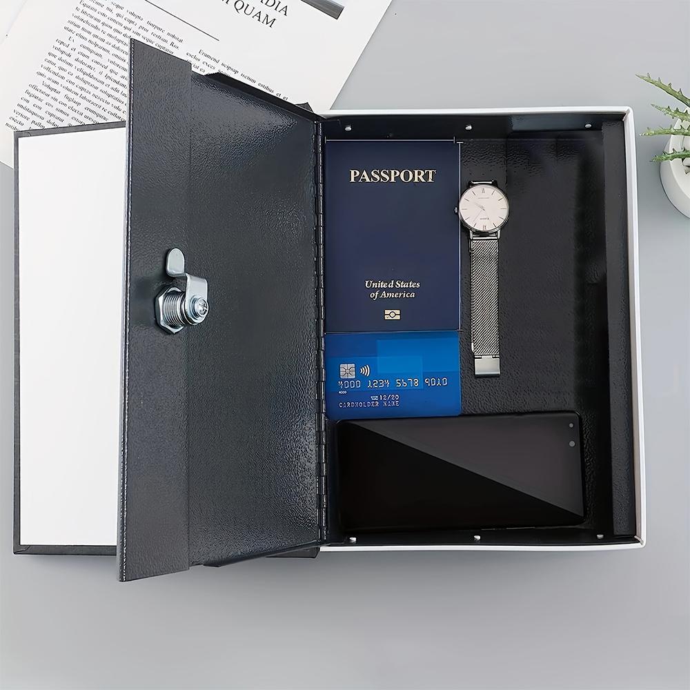 English Dictionary Design Money Box with Combination Lock, Money Safe Box, 1 Count Hidden Secret Storage Box for Cash, Jewelry and Passport, Saving Box, Home Organizer for Home Office, Summer Gifts