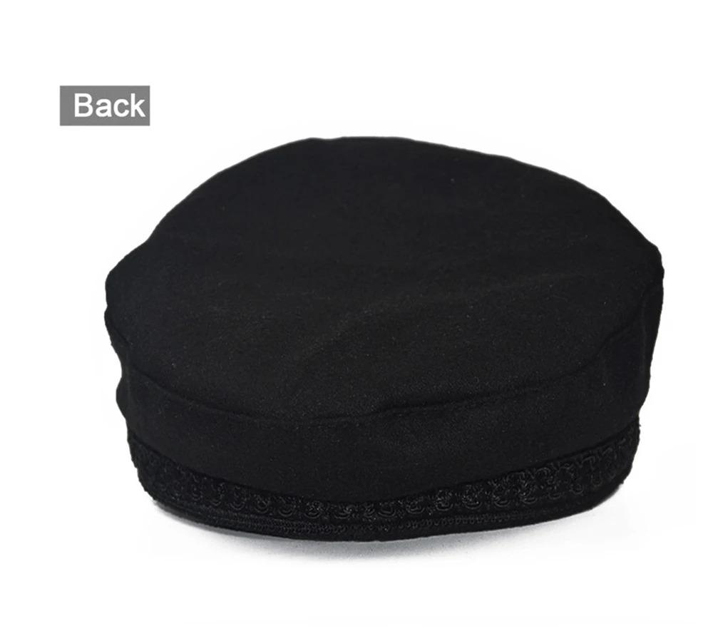 Fashion Women Men  Spring Autumn Sailor Black Ladies Beret Top Captain Cap Travel  Octagonal Hat