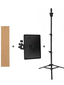 Adjustable Metal Wigs Stand, 43/63 Inch Wig Head Rack, Beauty Salon Mannequin Head Holder, Tripod with Tool Tray, No Mannequin Head Included