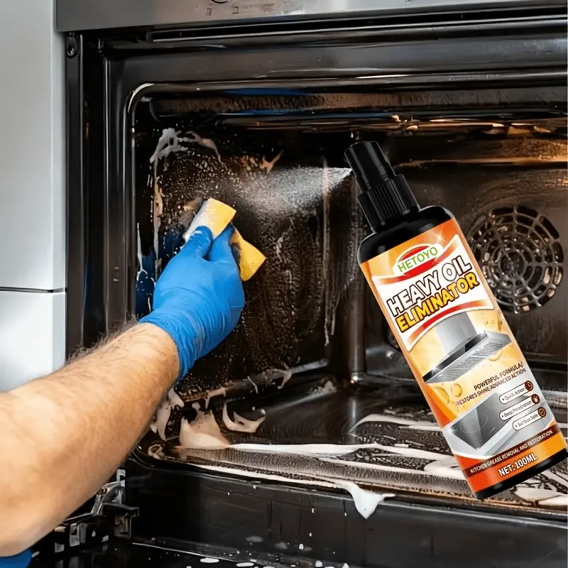 Kitchen heavy oil cleaner, powerful to remove grease and scorch.