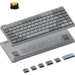 J9 Ultra 8K Polling Rate Ultra-Slim Compact  (2.4 GHz & ) ZMK & Launcher 480-Hr  PBT Keycaps with Low-Profile Banana Switches for  Windows Linux (Hot-swappable)