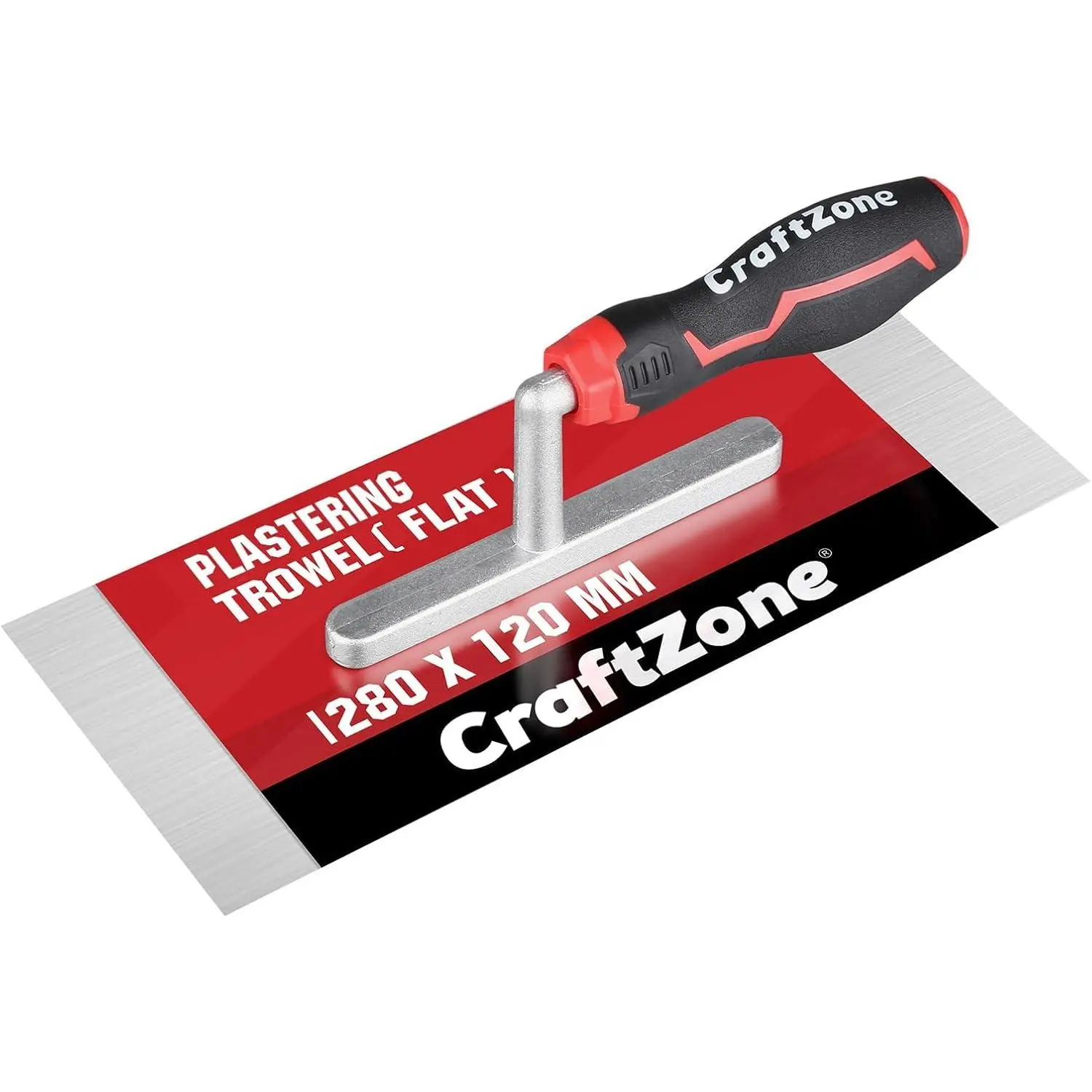 Concrete Trowel, 11" x 5" Flat Finishing Trowel, High Carbon Blade with Soft Grip Handle, Concrete Cement Plaster Masonry Tile Construction Hand Tools