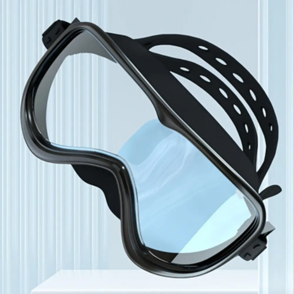 Unisex Large Frame Swim Goggles, Pool Goggles, Anti-Fog, Adjustable Strap, /blue//transparent, Adult Swimming Gear, Perfect Gift