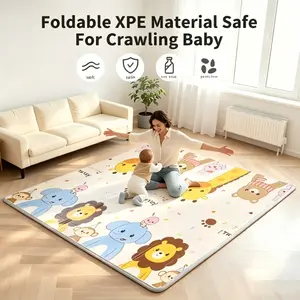 Educational children's playroom carpet, non-slip children's classroom carpet, used for learning about animals and colors, washable play mat, suitable for children's rooms and nursery decor.Available in various sizes and thicknesses