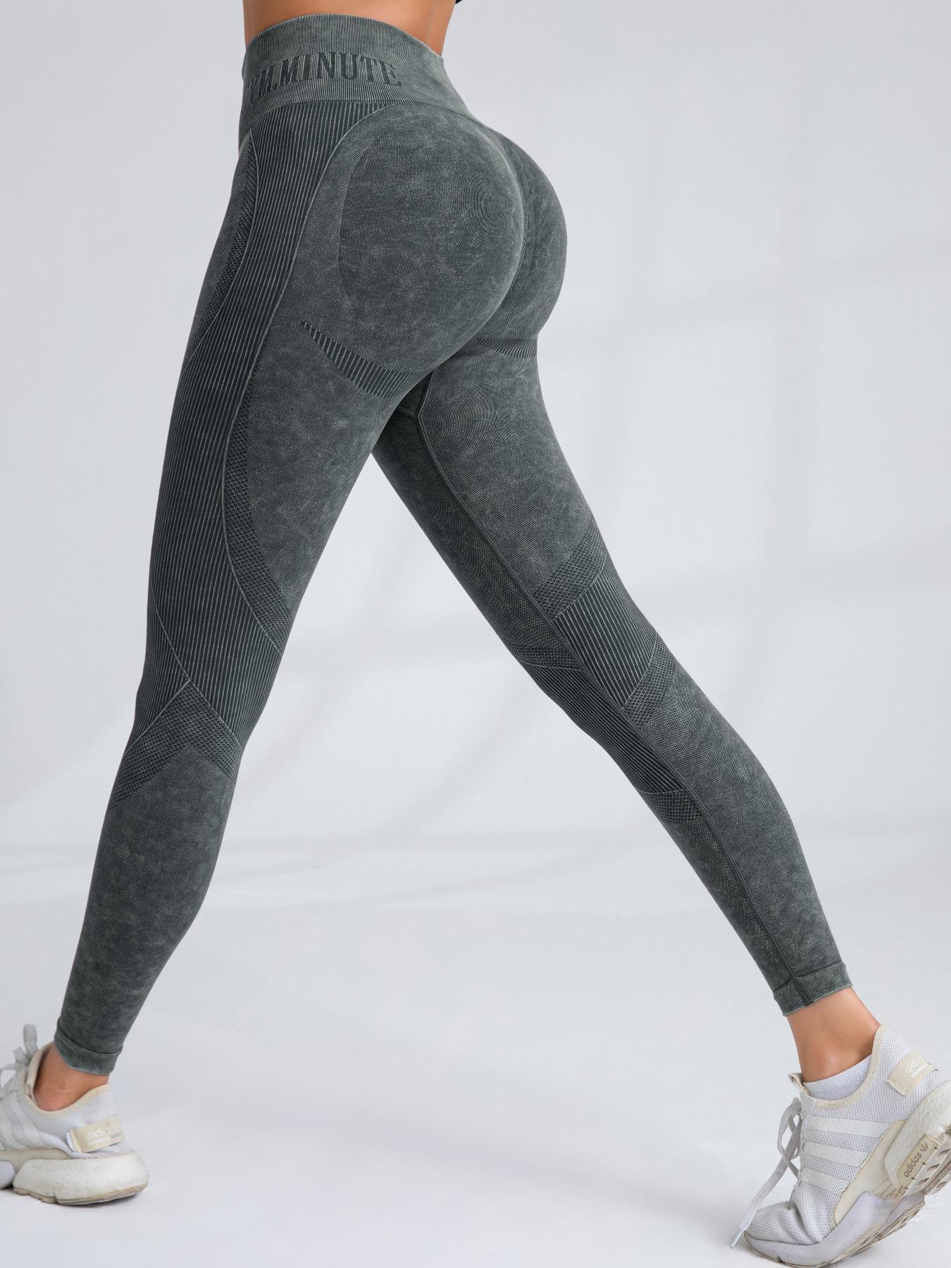 Women's Solid Sports High Stretch Leggings, Ladies Sportswear, Workout Gym Leggings, Fitness Yoga Pants for Women