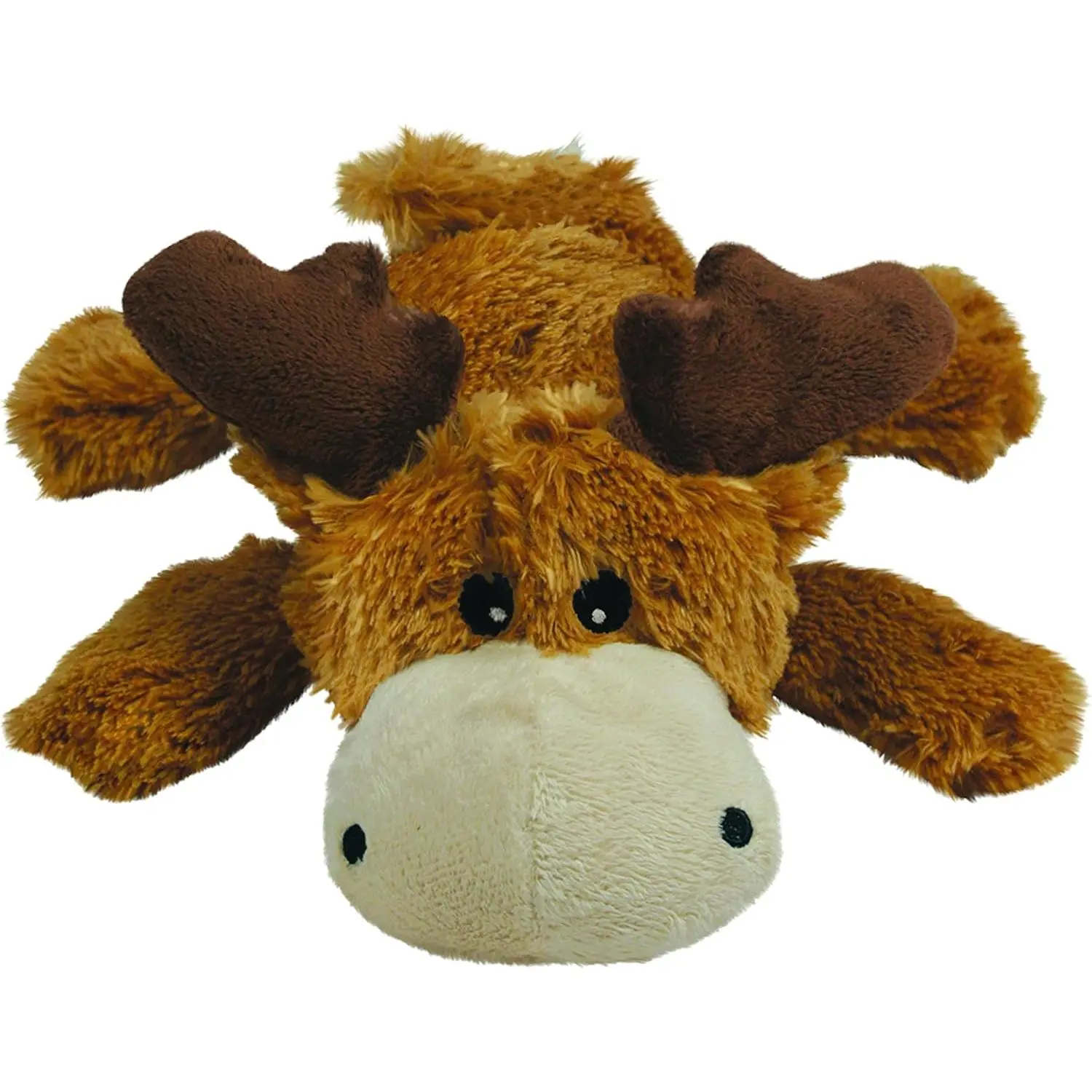 Cozie Marvin Moose - Cute  Plush  for Indoor Play - Soft   & Snuggle Buddy - with Squeaker, Durable Design & Minimal Stuffing - for Small Dogs