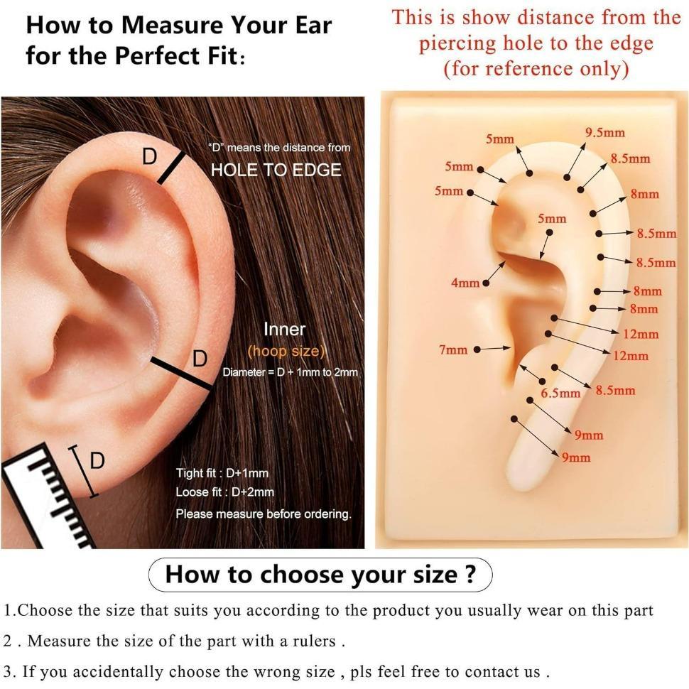 FLORIDECO 5Pcs 18G & 16G Surgical Steel Nose Rings, Hoops for Women & Men, Clicker Septum Hinged, Lip Nose Rings, Hoop Earrings & More