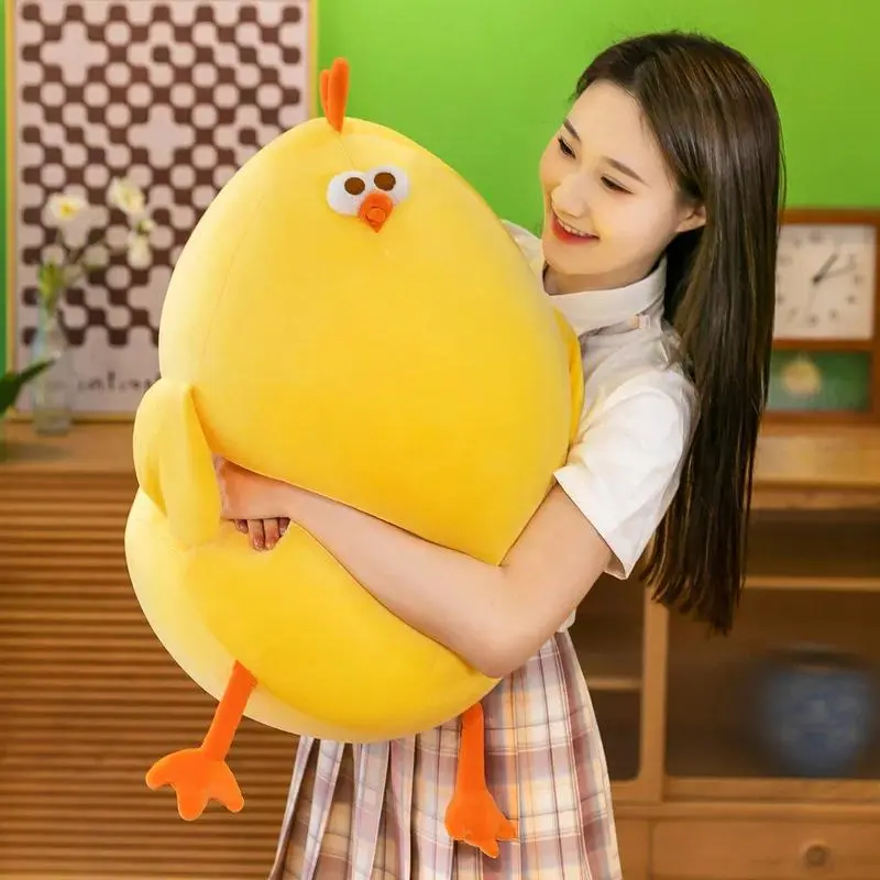 Funny Fat Chicken Soft Fabric Stuffed Animal Pillow - Cute Neck Support Pillow, Birthday Gift Ideas for Boys, Home & Festive Supplies Party Favors for Bedroom