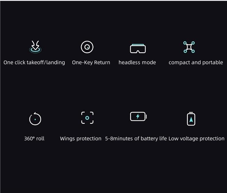 Mini Flying Toy Beginner-Friendly Toy RC Airplane with One-Touch Takeoff/Landing, Hover, Spin & 360° Flips Father's Day Christmas gift Mini Flying Toy Beginner-Friendly Toy RC Airplane with One-Touch Takeoff/Landing, Hover, Spin & 360° Flips Father's Day Christmas gift