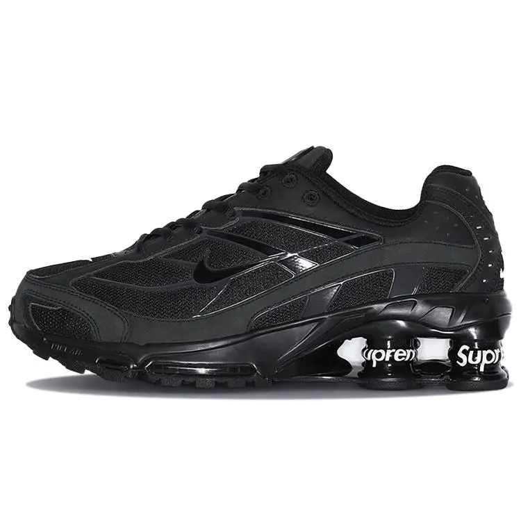 Supreme x Nike Shox Ride 2 Retro Breathable Low-Top Running Shoes for Men and Women Verifiable, with credentials and supporting global authentication