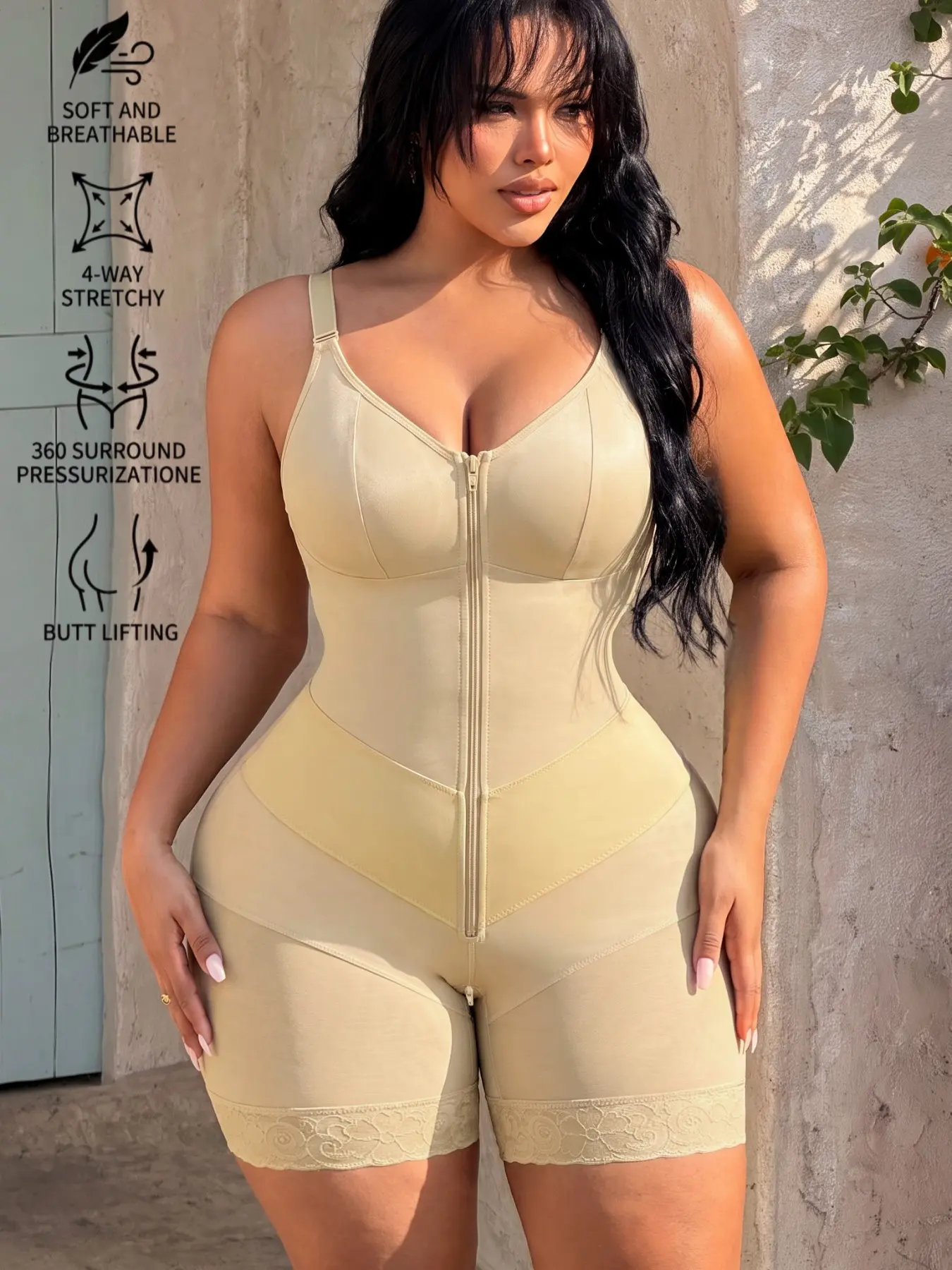 1 Count Women's Contouring Boned Waist Cincher, Fajas, Double Closure Gold Zipper & Hook Shapewear Belts, Sexy  Tummy Control Waist Trainer, Smooth Classic Corset, Comfortable Breathable Support Girdle, Perfect For Sports & All Kinds Of Fitness Activities