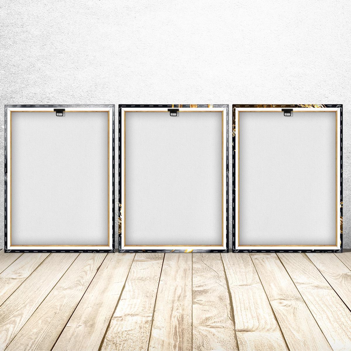 Wooden Framed Canvas Painting, 3 Counts/set Modern Art Figure Pattern Artistic Wall Art, Wall Picture, Dining Room Wall Art, Artwork, Wall Decor for Home Living Room Bedroom Office