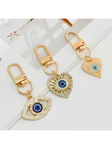 5pcs Thin Ray Mini Eye Heart Charm, Elegant Pendant for Girls Backpack Decor