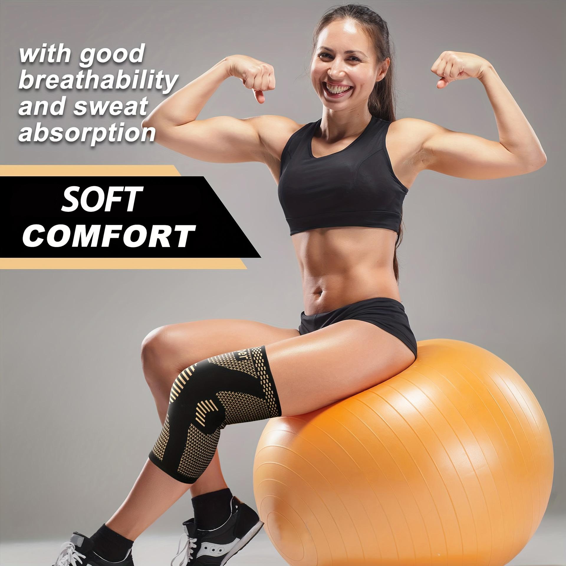 Take good care of your knees. This pressure-type knee support pad is designed to relieve knee pain and provide support for your knees during exercise and rehabilitation (one pair)