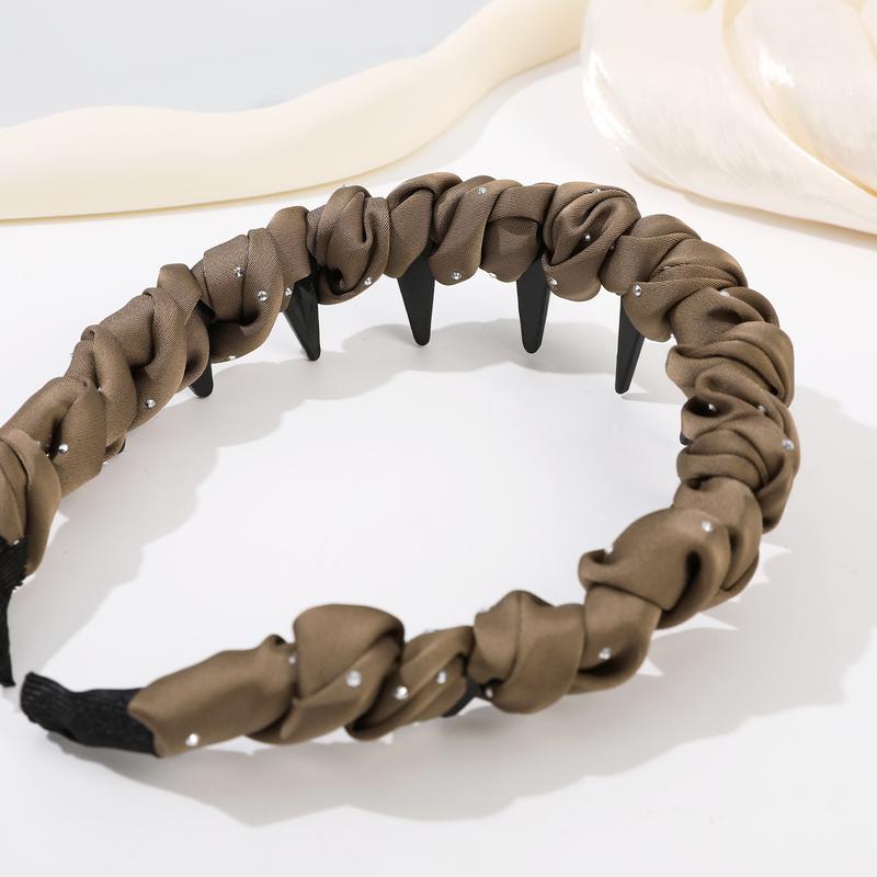 AWAYTR 3Pack Vintage High Cranium Hairband Fashion Headbands with Teeth Comb for Women Party Wedding Home Hairband  Hair Accessories