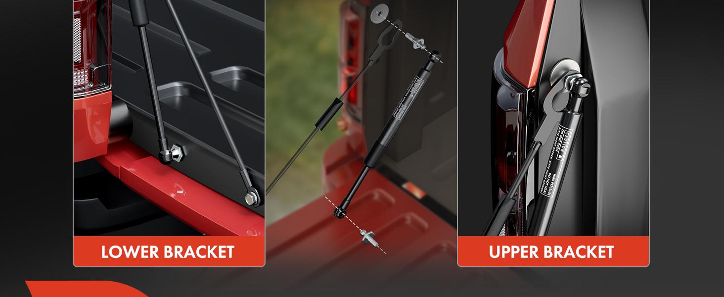 THE WELL KEPT Tailgate Assist Shock Strut Replacement for Dodge Trucks Ram 1500 Ram 2500 Ram 3500 2002-2009