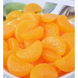 10pcs Home Decor Wedding Decoration Lifelike Decorative Resin Simulation Fake Orange Slices Artificial Fruit Home Decor