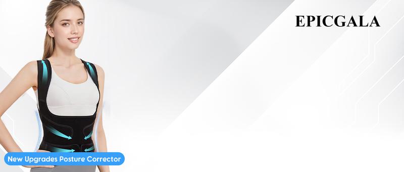 UGEM Posture Corrector for Women & Men – Adjustable Back Brace with Full Back Support, Shoulder Straightener for Spine Alignment, Scoliosis, Hunchback & Back Pain Relief (Black, Medium)