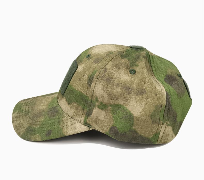 Oversized Tactical Camo Baseball Cap for Big Heads, Breathable Adjustable Dad Hat with Velcro Patch for Outdoor, Fishing, Hiking