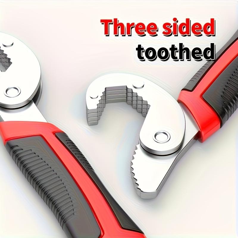 1 Pc Multifunctional Double-ended Pipe Wrench, Tool Multifunctional Looper Pliers, Multifunctional Torque Adjustable Opening Adjustable Wrench, Suitable for DIY And Electrician, Machinery, Motorcycle, Bicycle Home Maintenance Tools.