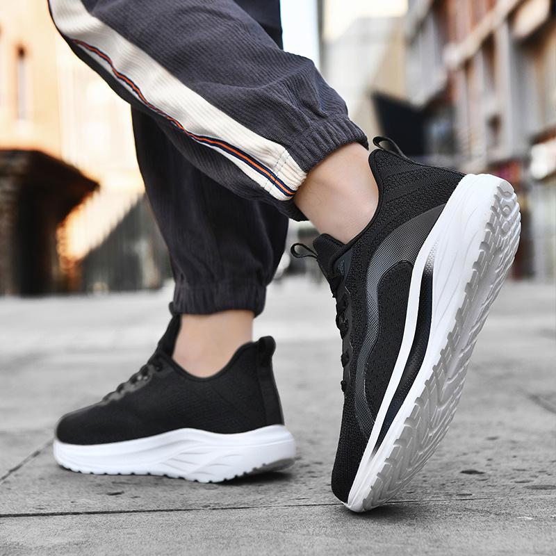 (New)Men's Extra Large Sports Casual Shoes, Breathable Running Shoes with Thick Sole, New Four-Season Shock Absorption Outdoor Breathable Casual Sneakers, Fashionable Men's  Shoes(Gift)11