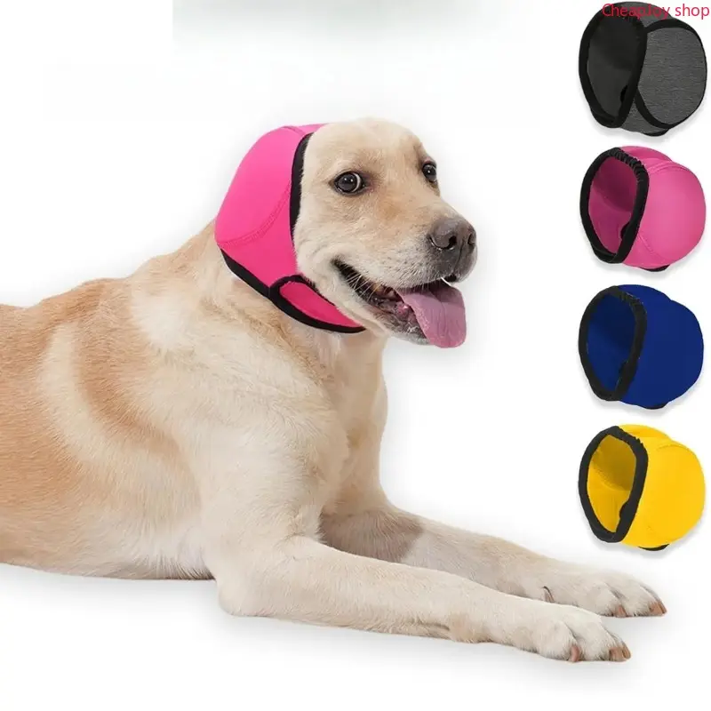 2026 Warm Winter Pet Ear Cover Calming Hood Soft Protective Pet Headgear Windproof Anti Debris Ear Muff for Dog Cat Comfort Relaxing Head Wrap Outdoor Bath Swimming Daily Pet Care Accessory