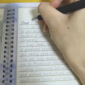 English Letter Writing Practice Book, 1 Piece Reusable Handwriting Practice Calligraphy Book, School & Educational Supplies