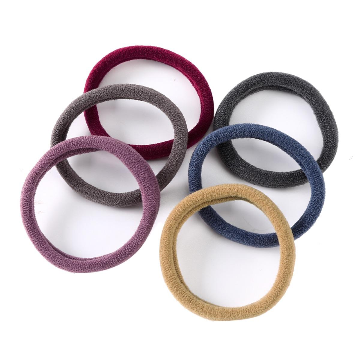 AWAYTR 200Pcs/Set Elastic Hair Rope Family Pack Hair Scrunchies for Women Girls Colorful Hairbands Ponytail Holder Hair Accessories