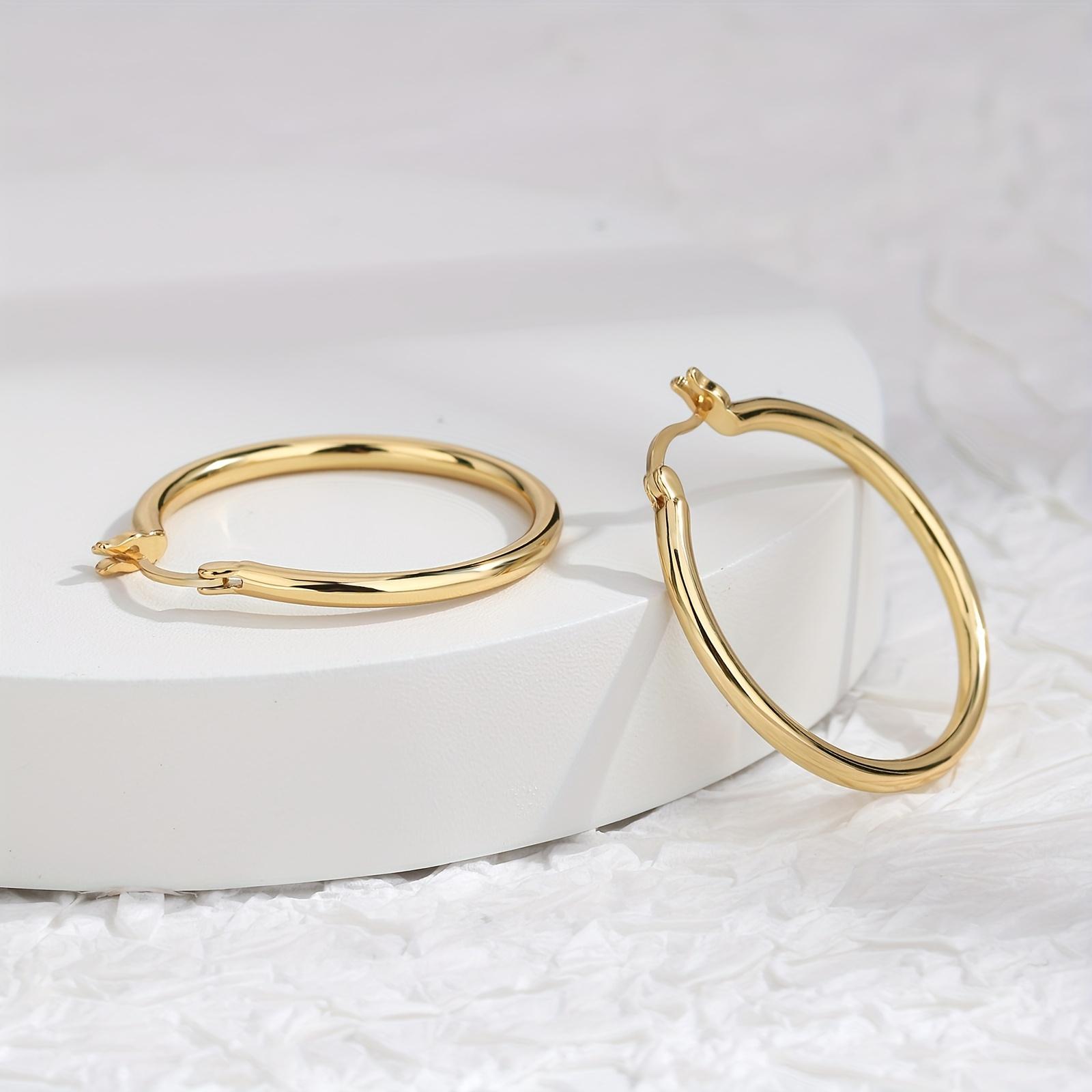 18K Gold Plated Minimalist Earrings Set for Women – valentines gifts for gf