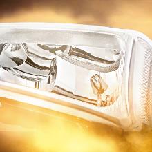 Nilight 2003 2004 2005 2006 Chevy Silverado Avalanche 1500 1500HD 2500 2500HD 3500 Headlight Assembly Chrome Case Reflector Clear Lens