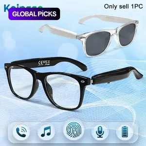 Koipsse smart glasses translation headphones TWS wireless smart device HIFI sound quality multi-function glasses BT5.4 black technology glasses unisex dual touch rechargeable long battery life can make phone calls sunglasses play music headphones