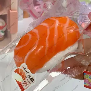 Salmon Sushi Taba Squishy Sushi Rice Ball Fidget Toy  ASMR Food Squeeze Toy Anti Stress Novelty Toy For Children and Adults Gift