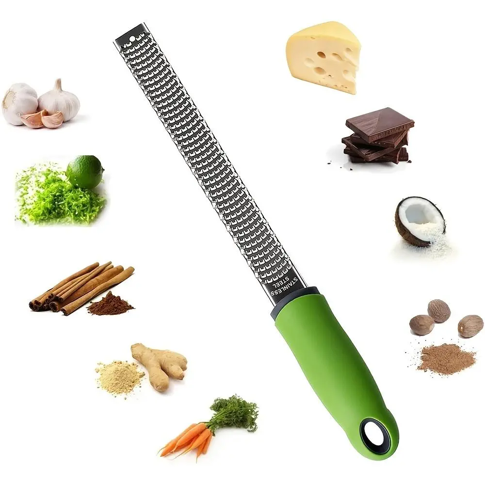1pc, Lemon Zester, Cheese Grater, Multifunctional Stainless Steel Garlic Grater, Manual Ginger Shredded, Vegetable Grater, Kitchen Utensils, Apartment Essentials, College Dorm Essentials, Off To College, Ready For School, Kitchen Accessories