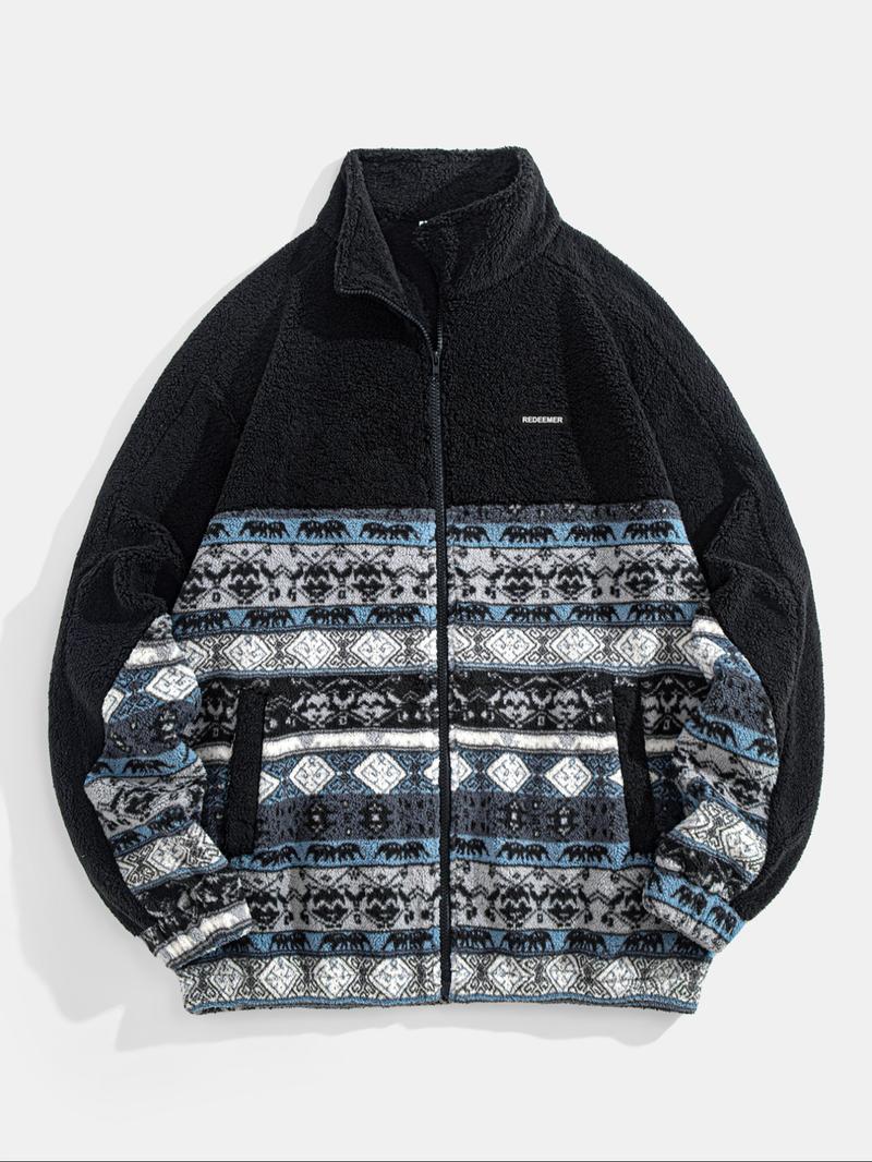 Men's Fleece Lined Winter Jacket, Warm Fashion Design, Perfect for Cold Weather, Comfortable Daily Wear Outerwear Coats