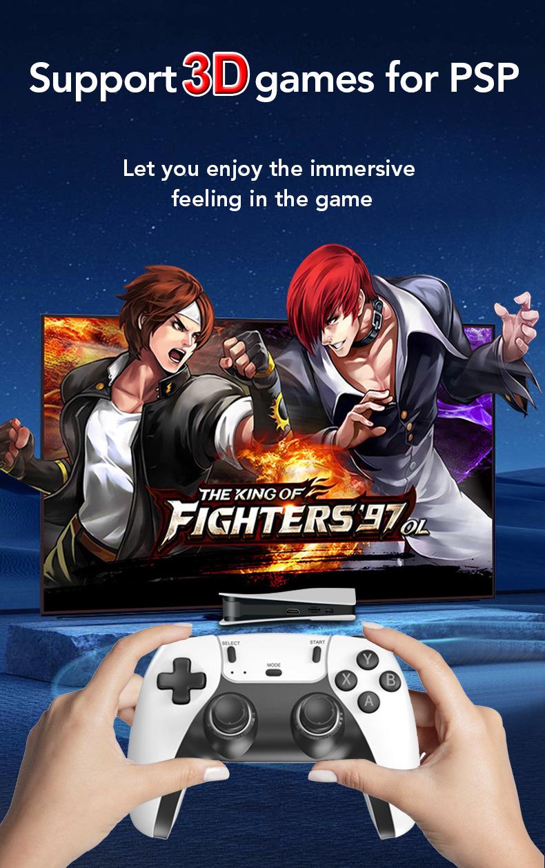 P5X Mini Retro Gaming Console, 4K HD Android System, Dual Wireless Controllers, Classic Arcade Game Player for TV