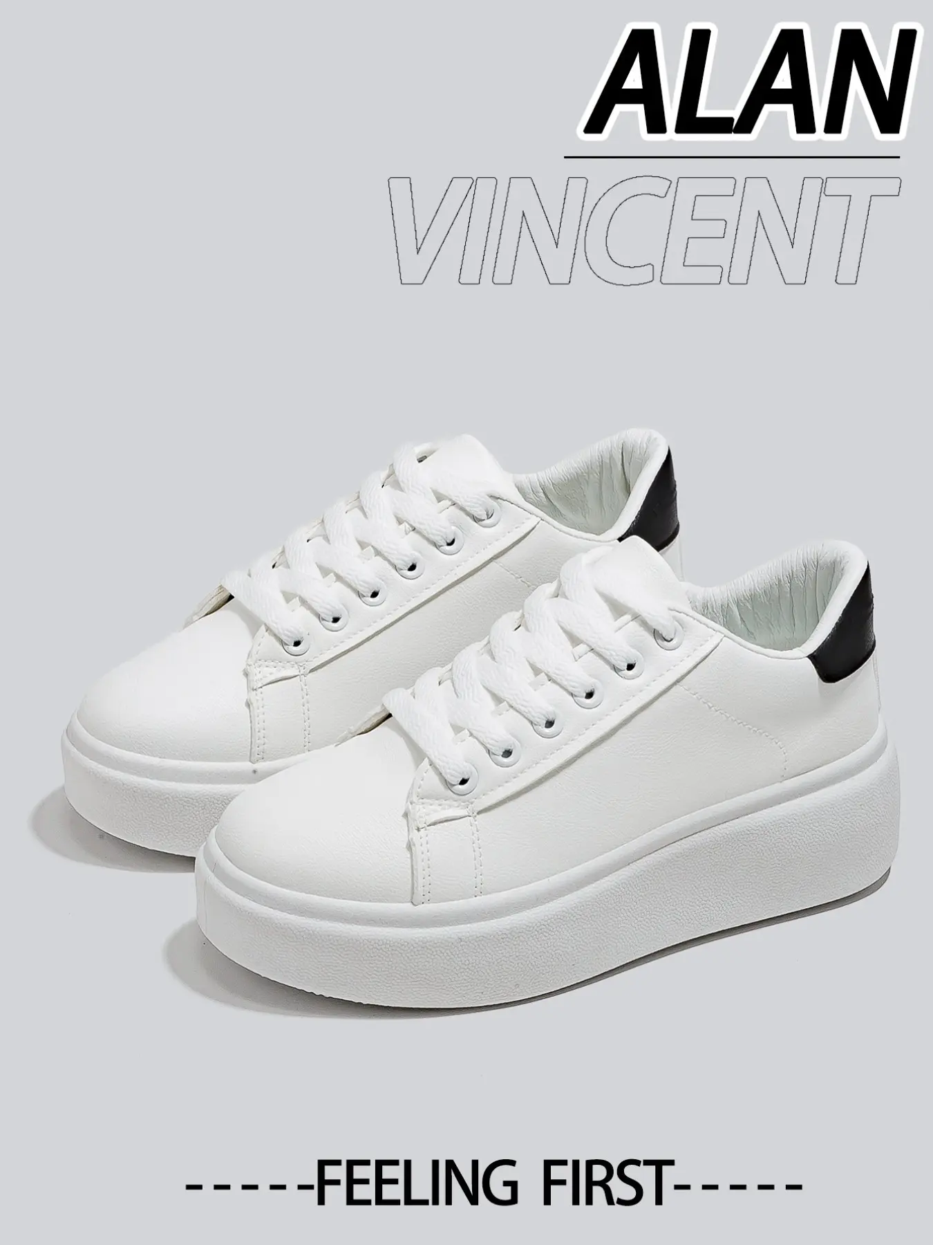 New Women's Thick Sole Board Shoes, Casual Comfortable Female Shoes, Height-Boosting Fashion Versatile, All Seasons Wear