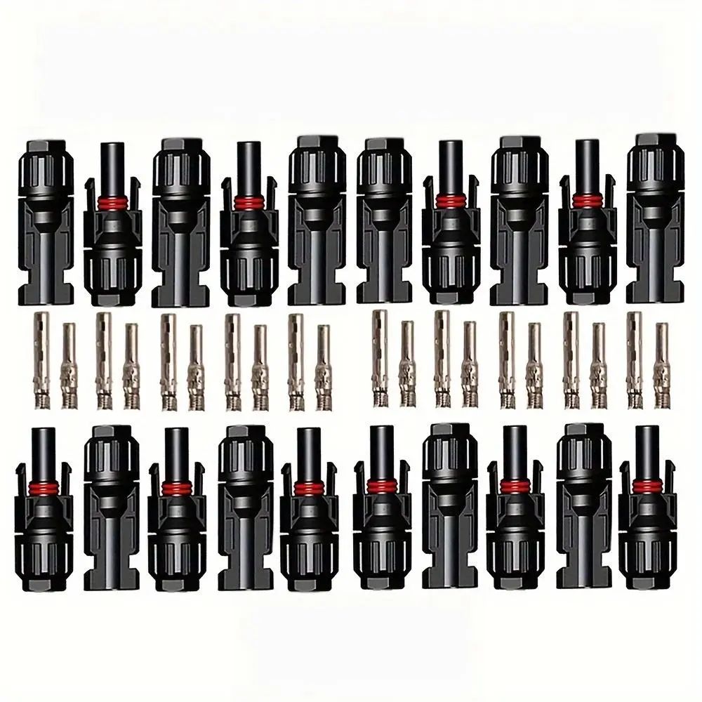 10 Pairs, Solar Plug MC4 Plug Male Female Solar Panel Plugs For 2.5/4/6 Mm2 Solar Cable Solar System Solar Panel Photovoltaic Connector Solar Panel Connectors