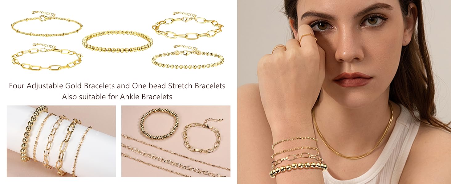 FASACCO Jewelry Sets for Women Trendy Accessories Necklace and Bracelet set Jewelry Pack