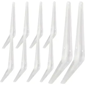 Shelf Brackets, White 10*8 in Heavy-Duty L Bracket 10 PCS, Metal Angle Bracket Used for Suspension Rustic Farmhouse Decoration