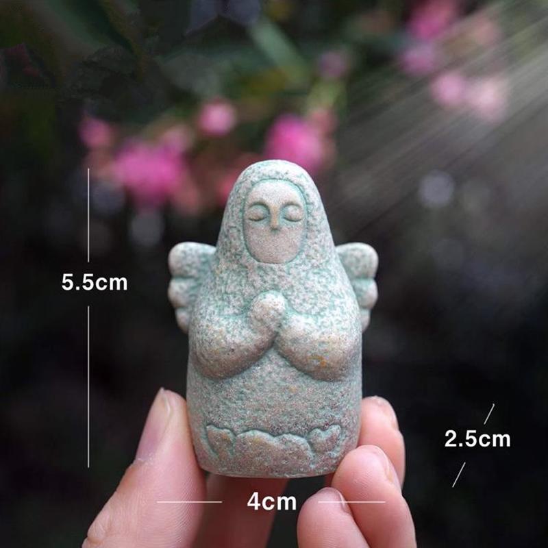 Goddess stone Statues Cursed Goddess Statue Zelda Props Shrine Statue Gifts For Gamers Resin Statue Fish Tank Desk Game Room